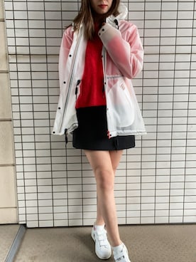 「雨」｜「アイテム（ブルゾン）」を使った、tsubame さん（レディース・157cm）の秋コーディネート