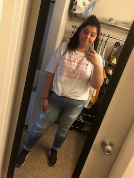 「Torrid（トリッド）のアイテム」を使った、Mickeyさん（レディース・173cm）の秋コーディネート