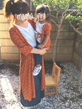 「SEVENDAYS=SUNDAY（セブンデイズサンデイ）のアイテム（スカート）」を使った、kotoama☺︎さん（キッズ・80cm）の秋コーディネート