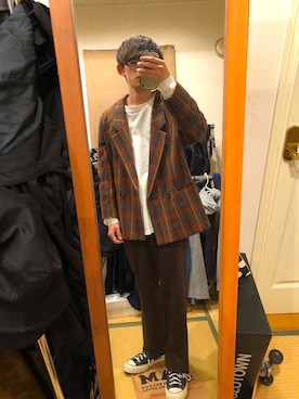 「UNIQLO（ユニクロ）の50色ソックス（消臭機能付き）（ソックス/靴下）」を使った、Daiさん（メンズ・166cm）の冬コーディネート