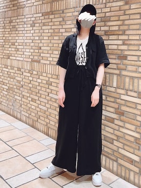 「TORY BURCH（トリーバーチ）のアイテム（腕時計）」を使った、もなみさん（レディース・161cm）の夏コーディネート