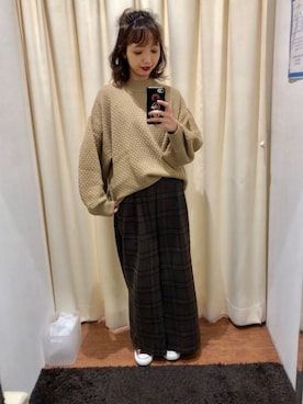 naruさん(レディース・154cm)の冬コーディネート