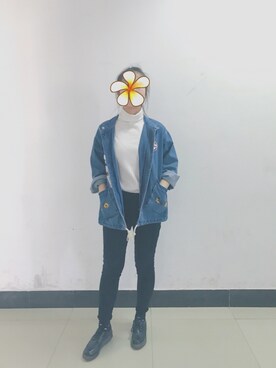 「school」｜「アイテム（ジャケット/アウター）」を使った、colaaaaa__さん（レディース・166cm）の春コーディネート