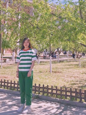 「cache cache（カシュ カシュ）のアイテム」を使った、colaaaaa__さん（レディース・166cm・10代）の春コーディネート