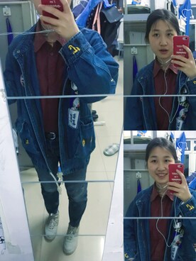 「school」｜「アイテム（ジャケット/アウター）」を使った、colaaaaa__さん（レディース・166cm）の春コーディネート