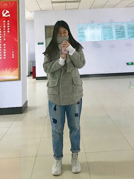 「cache cache（カシュ カシュ）のアイテム（パンツ）」を使った、colaaaaa__さん（レディース・167cm）の冬コーディネート