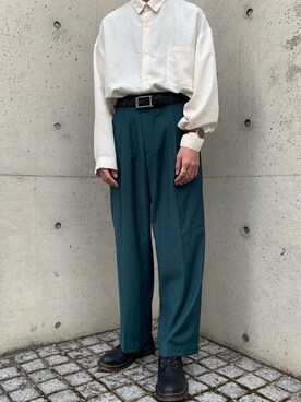 「FEKETE（フェケテ）のアイテム（パンツ）」を使った、なさん（メンズ・172cm）の春コーディネート