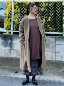 IENA（イエナ）の「ウールモッサーノーカラーコート◇（その他アウター