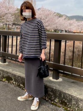 「anatelier（アナトリエ）のアイテム」を使った、のりたまママさん（レディース・153cm）の春コーディネート