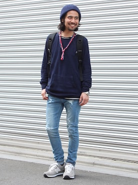 「galvanize（ガルヴァナイズ）のアイテム」を使った、アッキーさん（メンズ・166cm）の春コーディネート