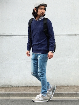 「galvanize（ガルヴァナイズ）のアイテム」を使った、アッキーさん（メンズ・166cm）の春コーディネート