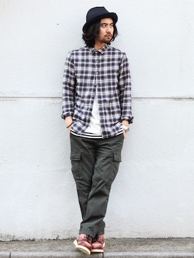 「VOLT（ヴォルト）のアイテム」を使った、アッキーさん（メンズ・165cm）の春コーディネート