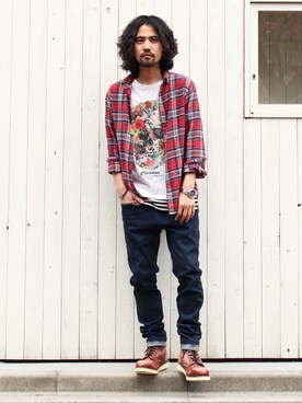 「galvanize（ガルヴァナイズ）のアイテム」を使った、アッキーさん（メンズ・165cm）の春コーディネート