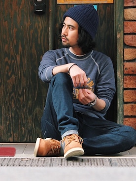 「galvanize（ガルヴァナイズ）のアイテム」を使った、アッキーさん（メンズ・165cm）の春コーディネート