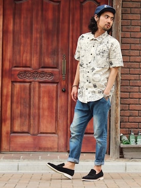 「VOLT（ヴォルト）のアイテム」を使った、アッキーさん（メンズ・165cm）の春コーディネート