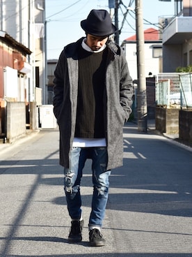 アッキーさん(メンズ・165cm)の冬コーディネート