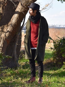 アッキーさん（メンズ・165cm）の冬コーディネート