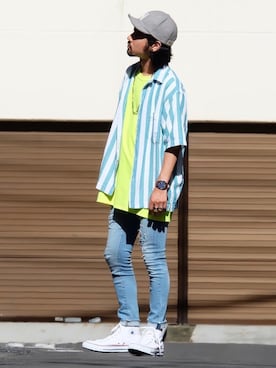 アッキーさん(メンズ・165cm)の夏コーディネート