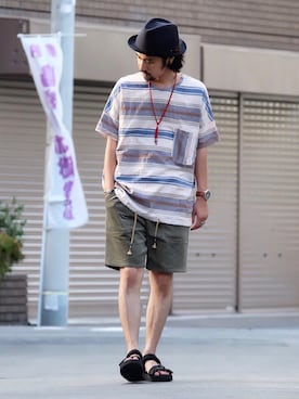 アッキーさん（メンズ・165cm）の夏コーディネート