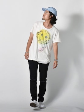 「WILD THINGS（ワイルドシングス）のアイテム（キャップ）」を使った、アッキーさん（メンズ・165cm）の秋コーディネート