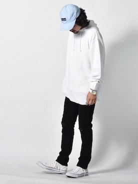 「WILD THINGS（ワイルドシングス）のアイテム（キャップ）」を使った、アッキーさん（メンズ・165cm）の秋コーディネート