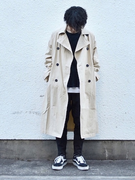 「ANGENEHM（アンゲネーム）のアイテム」を使った、アッキーさん（メンズ・165cm）の冬コーディネート