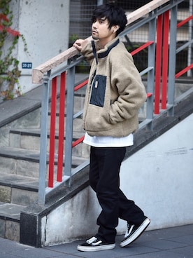 「Starting Over（スターティングオーバー）のアイテム（ブルゾン）」を使った、アッキーさん（メンズ・165cm）の秋コーディネート