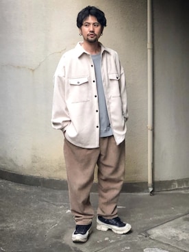 「Starting Over（スターティングオーバー）のアイテム（スウェット）」を使った、アッキーさん（メンズ・165cm）の冬コーディネート