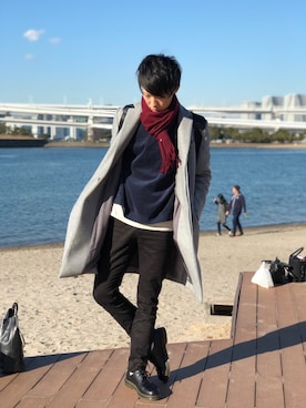 Yukoさん（メンズ・181cm）の冬コーディネート