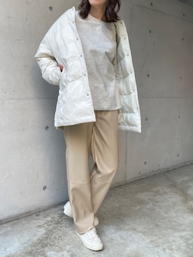「CAPRICIEUX LE'MAGE（カプリシューレマージュ）のアイテム（その他アウター）」を使った、shino hayasakiさん（レディース・165cm）の冬コーディネート