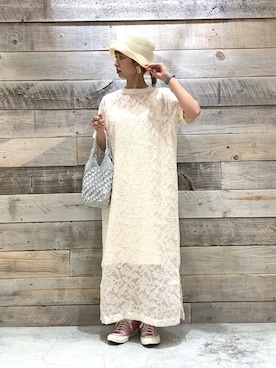 「URBAN RESEARCH（アーバンリサーチ）のアイテム（ハット）」を使った、まるっちさん（レディース・152cm）の春コーディネート