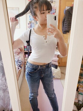 「eight sixty（エイト・シックスティ）のアイテム」を使った、ホシワさん（レディース・143cm）の春コーディネート