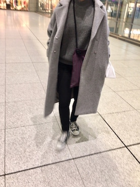 kmさん（レディース・163cm）の冬コーディネート