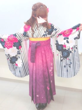 「袴」｜「アイテム（その他）」を使った、てゃぴさんさん（レディース・150cm）の春コーディネート