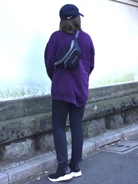 「CONVERSE TOKYO（コンバーストウキョウ）のアイテム（帽子）」を使った、ashognさん（レディース・158cm）の春コーディネート