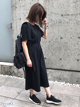 「UNIQLO（ユニクロ）のアイテム（ワンピース/ドレス）」を使った、ashognさん（レディース・158cm）の春コーディネート