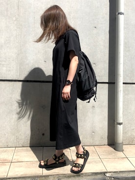 「UNIQLO（ユニクロ）のアイテム（ワンピース/ドレス）」を使った、ashognさん（レディース・158cm）の夏コーディネート
