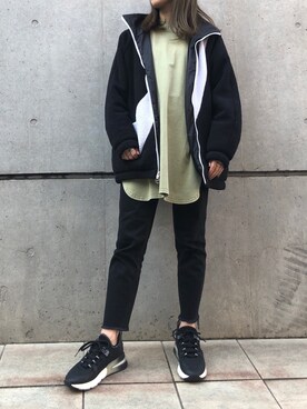 「NIKE（ナイキ）のアイテム（その他アウター）」を使った、ashognさん（レディース・158cm）の秋コーディネート