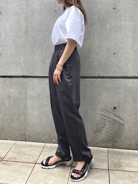 「Ameri（アメリ）のアイテム（アクセサリー）」を使った、ashognさん（レディース・158cm）の春コーディネート