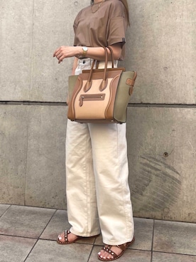 「Ameri（アメリ）のアイテム（トップス）」を使った、ashognさん（レディース・158cm）の夏コーディネート