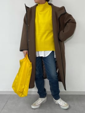 「NOLLEY’S（ノーリーズ）のアイテム（その他アウター）」を使った、nol nakamuraさん（レディース・153cm）の冬コーディネート