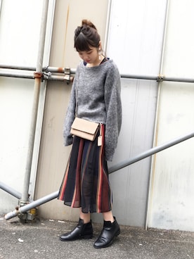 かっすーさん（レディース・161cm）の冬コーディネート