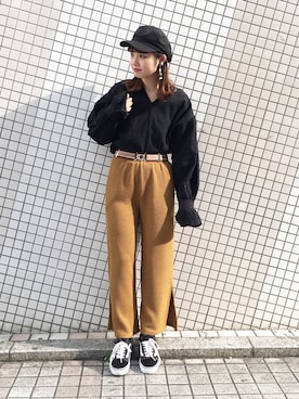 「オリーブ」｜かっすーさん（レディース・161cm）の冬コーディネート
