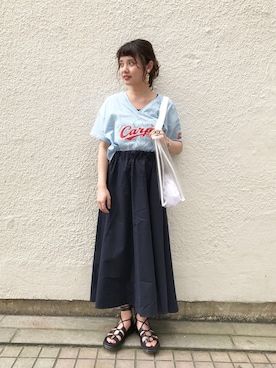 スカートを使った カープ女子 の人気ファッションコーディネート ユーザー ショップスタッフ Wear