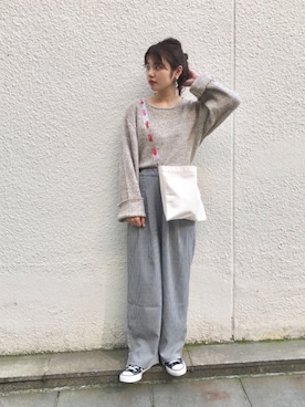 「千鳥柄」｜かっすーさん（レディース・161cm）の秋コーディネート