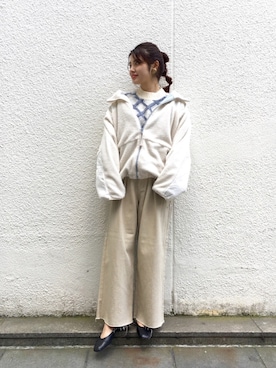 「Kastane（カスタネ）のアイテム（ブルゾン）」を使った、かっすーさん（レディース・161cm）の冬コーディネート