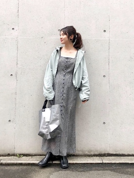 「Kastane（カスタネ）のアイテム（ブルゾン）」を使った、かっすーさん（レディース・161cm）の春コーディネート