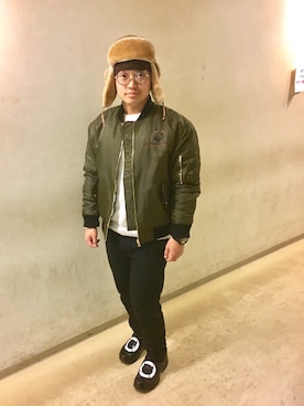 はぎちゃん シャインハッピーさん(メンズ・158cm)の冬コーディネート