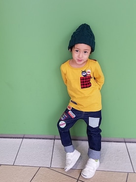 「ANPANMAN KIDS COLLECTION（アンパンマンキッズコレクション）のアイテム」を使った、アンパンマンキッズコレクションさん（キッズ・110cm）の秋コーディネート