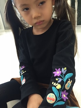 「アイテム（ワンピース/ドレス）」を使った、アンパンマンキッズコレクションさん（キッズ・100cm）の秋コーディネート